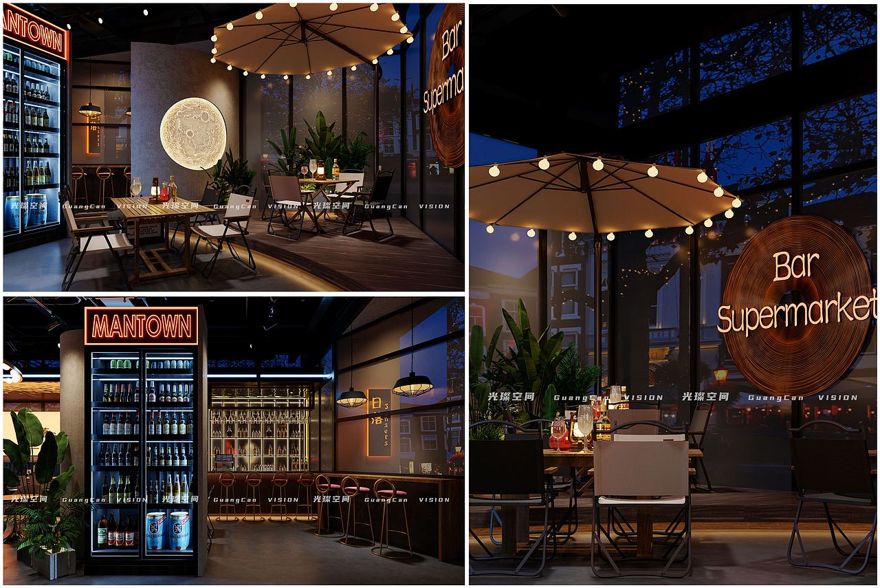 光璨空间 | 露营酒馆（图ZMzM4MTQzMzg0） - 家装设计 - 站酷设计师光璨空间设计原创素材 - 站酷ZCOOL