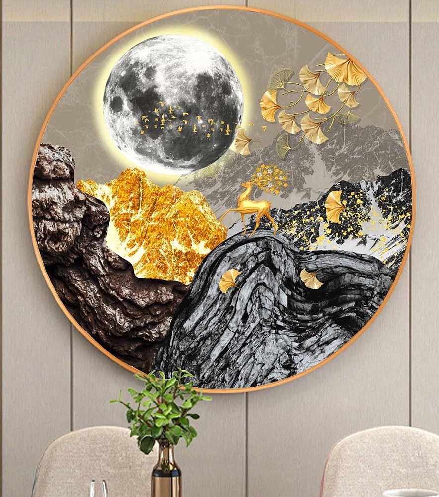 轻奢金色装饰画（图ZMzMxMzgxOTky） - 艺术插画 - 站酷设计师亮sir艺术原创素材 - 站酷ZCOOL