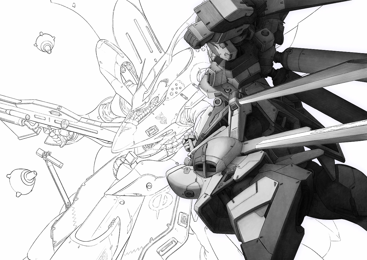 《逆襲的夏亞》主圖插畫丨貝托蒂嘉的子嗣（圖ZMzA2NTI1NDA4） - 創(chuàng)作習(xí)作 - 站酷設(shè)計(jì)師一只Anthony原創(chuàng)素材 - 站酷ZCOOL