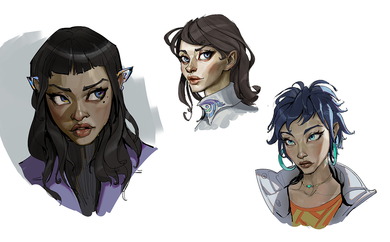 头像摸鱼练习（图ZMzMyMjAyMTY0） - 概念设定 - 站酷设计师Dong丞Cheng原创素材 - 站酷ZCOOL