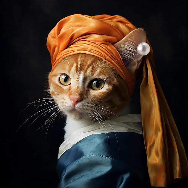 戴珍珠耳环的哈基米