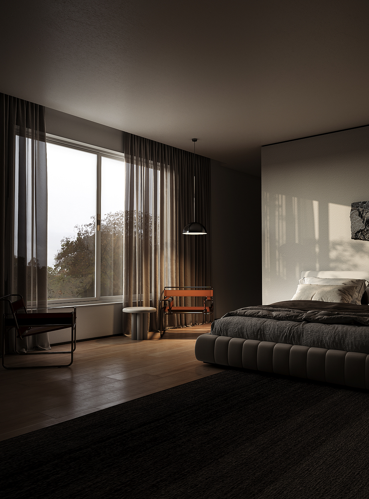 超有氛围感的卧室