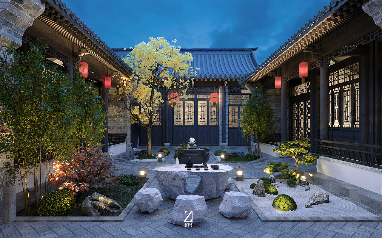 民宿设计表现（二）（图ZMzU1MDUxMzYw） - 商业空间设计 - 站酷设计师硺艺数字表现原创素材 - 站酷ZCOOL