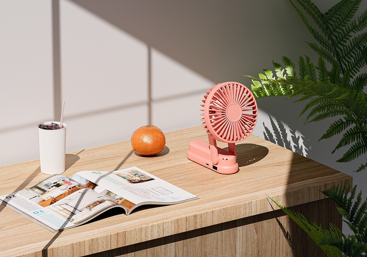 【产品建模渲染】蓝牙耳机/手持风扇