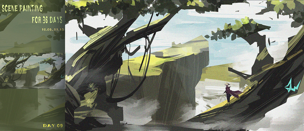 36天场景速途练习打卡（图ZMzIyOTIxNDI0） - 游戏原画 - 站酷设计师JW733原创素材 - 站酷ZCOOL