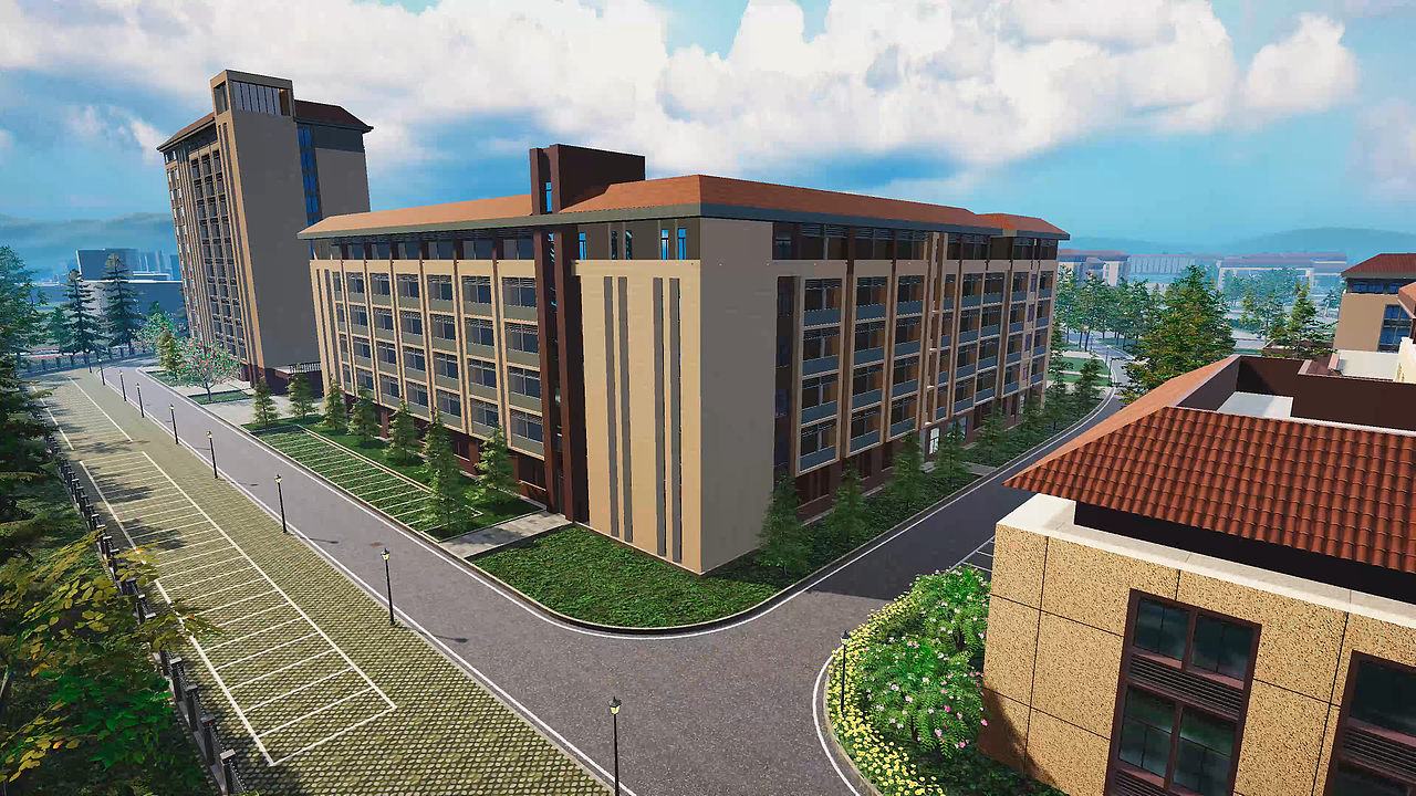 智慧校园管理平台-【unity场景设计+UI设计】