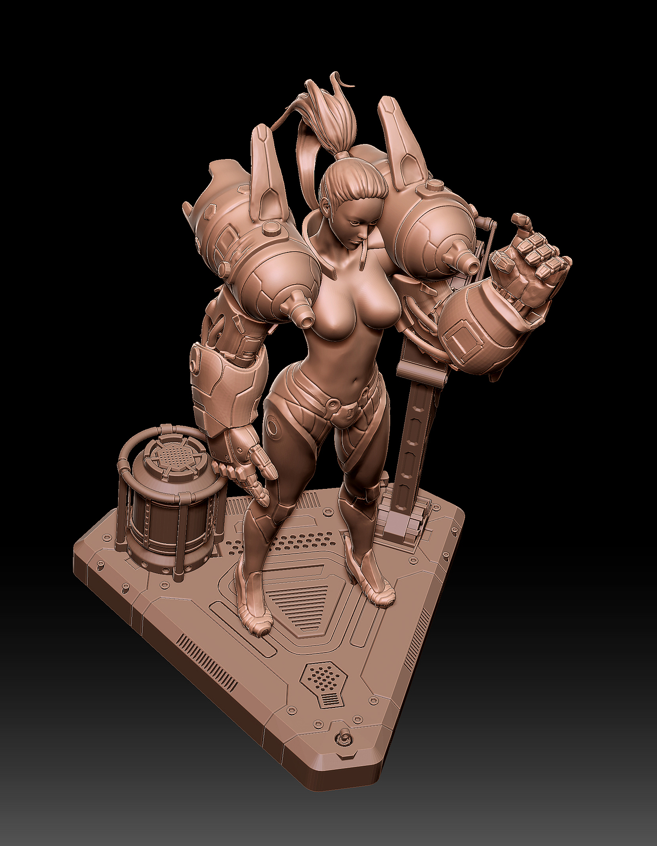 机甲拳女完成（图ZMzIzODk3MzQ4） - 人物/生物 - 站酷设计师云游者F原创素材 - 站酷ZCOOL