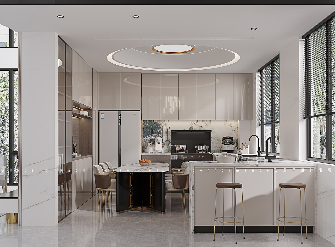 现代—白龙马效果图