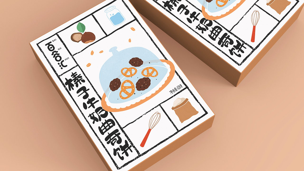 百谷汇 | 饼干包装设计 | 原创 插画（图ZMzM4NTMyMDM2） - 包装 - 站酷设计师FORMER1988原创素材 - 站酷ZCOOL