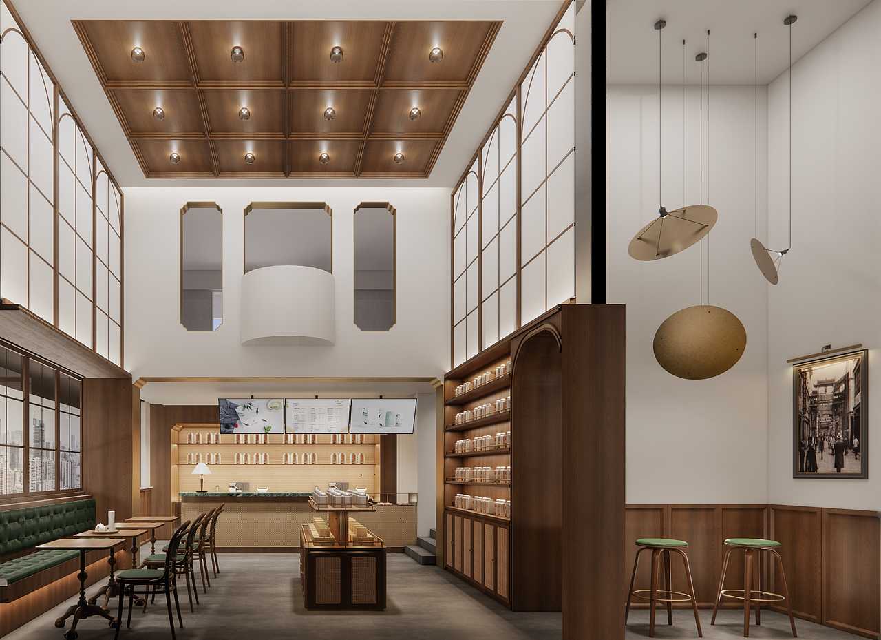 DAA 成象裝飾 | 觀山不語,落葉為茶（图ZMzA3OTE1MTM2） - 商业空间设计 - 站酷设计师DAA空间全案原创素材 - 站酷ZCOOL