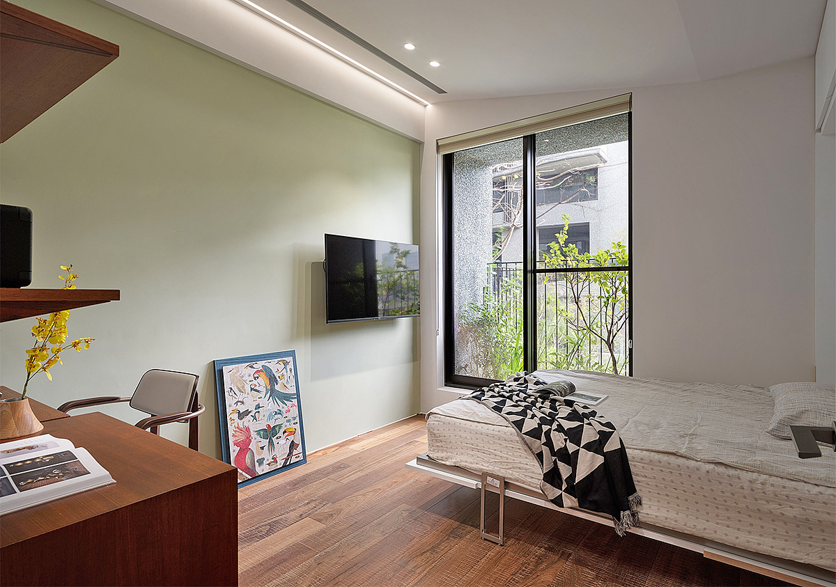 家装设计案例鉴赏——现代原木感混搭居所