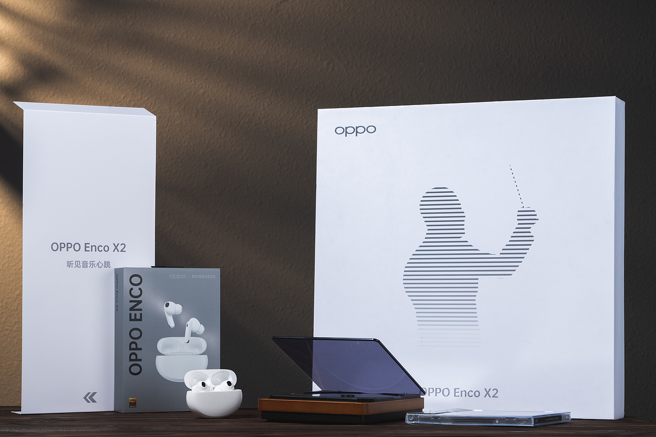 产品摄影|OPPO  ENCO X2 手机美图 耳机图赏