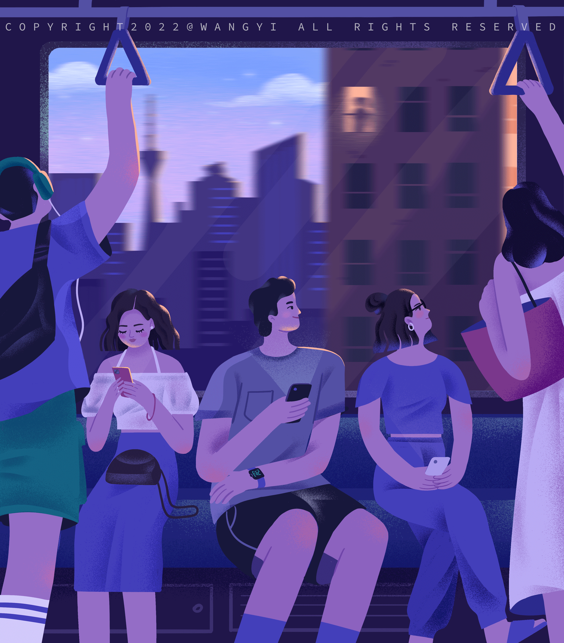 在节电地铁上发现城市的美（图ZMzEzNjY0NzQw） - 创作习作 - 站酷设计师橄榄_Garlen原创素材 - 站酷ZCOOL