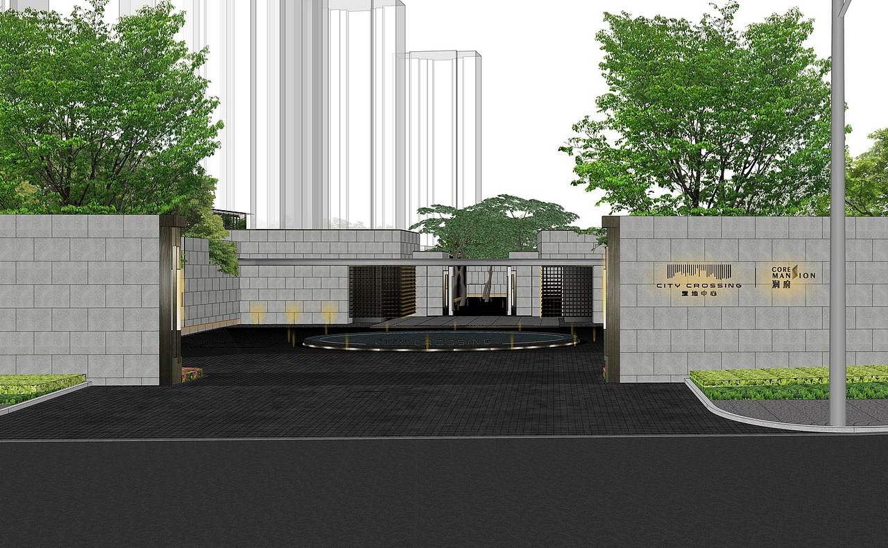 置地中心润府示范区景观SU模型下载（图ZMzMyODg2NDQ4） - 景观设计 - 站酷设计师素模网原创素材 - 站酷ZCOOL