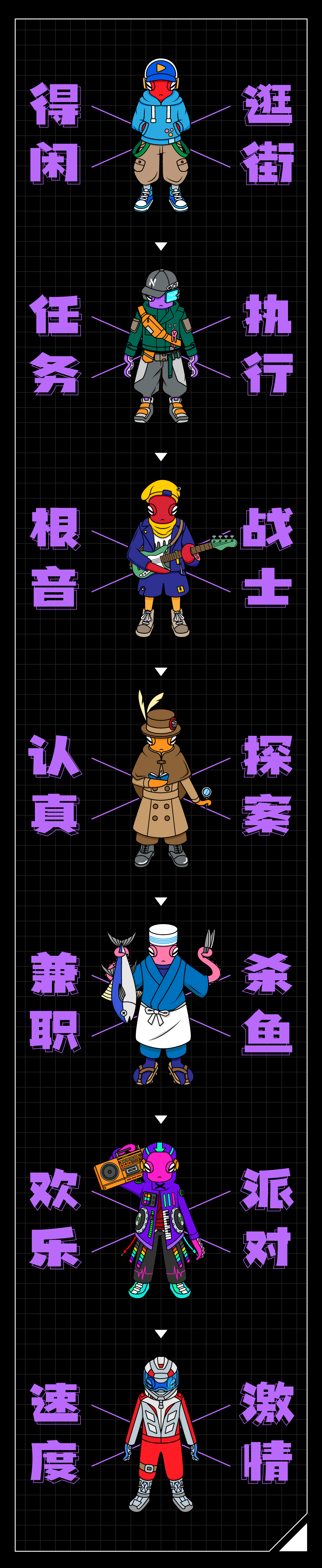 AI插画 | 章鱼特工 · 为进化赞颂