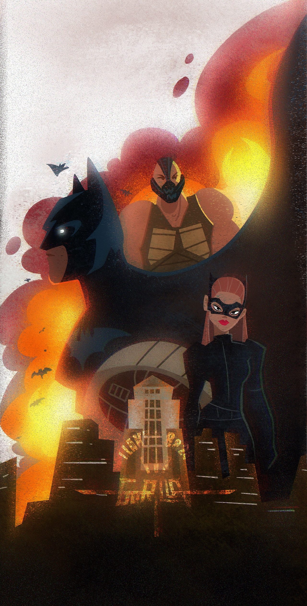 🦇 BATMAN * 3 🦇(图ZMzA2NDAwNzQw) - 新锐潮流插画 - 站酷设计师ILaker24原创素材 - 站酷ZCOOL