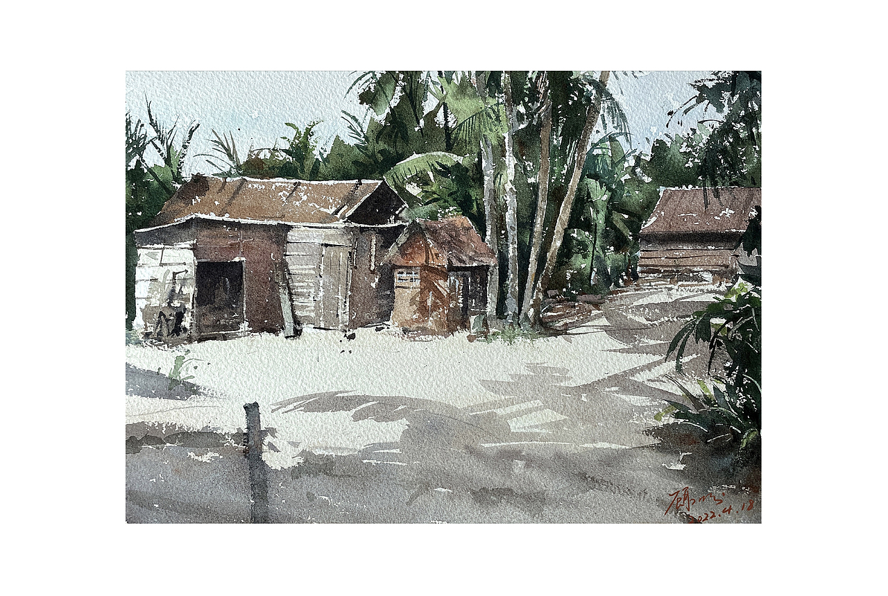 水彩风景（图ZMzAwMDk1NTc2） - 绘画 - 站酷设计师顾盼原创素材 - 站酷ZCOOL