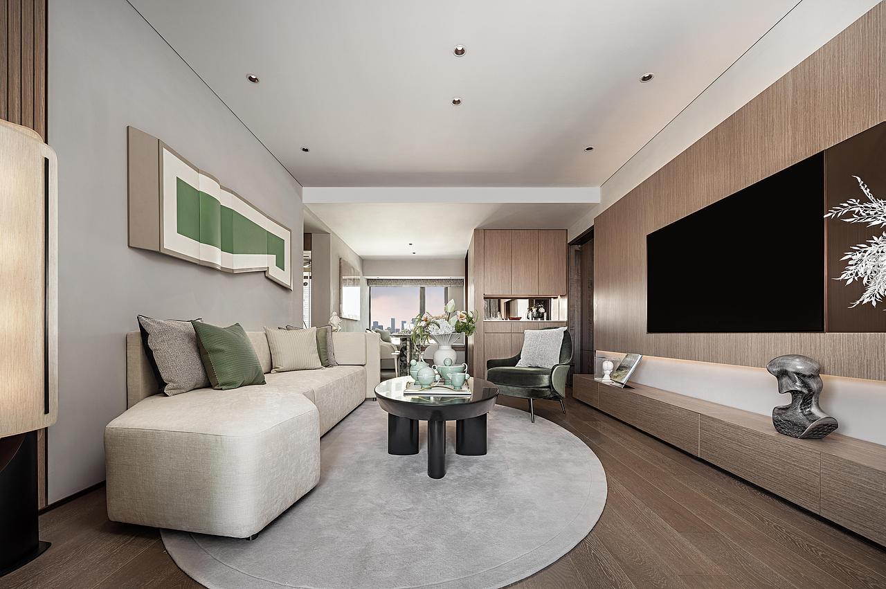 深圳装修丨荷棠里117m²现代简约风，来自秋天的邀请函