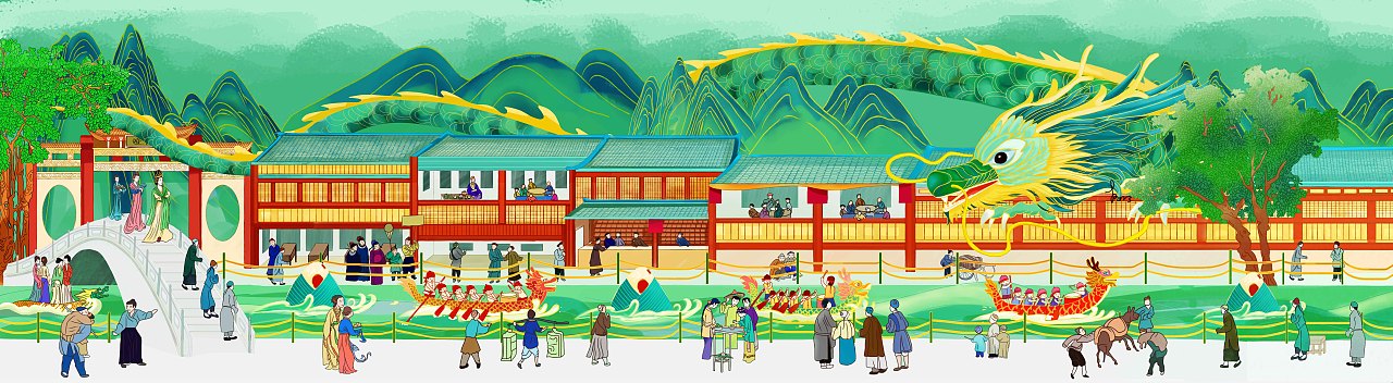 舞龙（图ZMzUzOTIzMzY0） - 创作习作 - 站酷设计师鬻画原创素材 - 站酷ZCOOL
