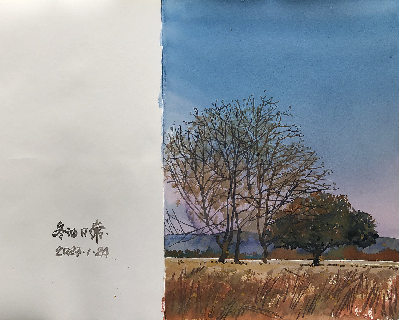 202301 水彩的正月时光