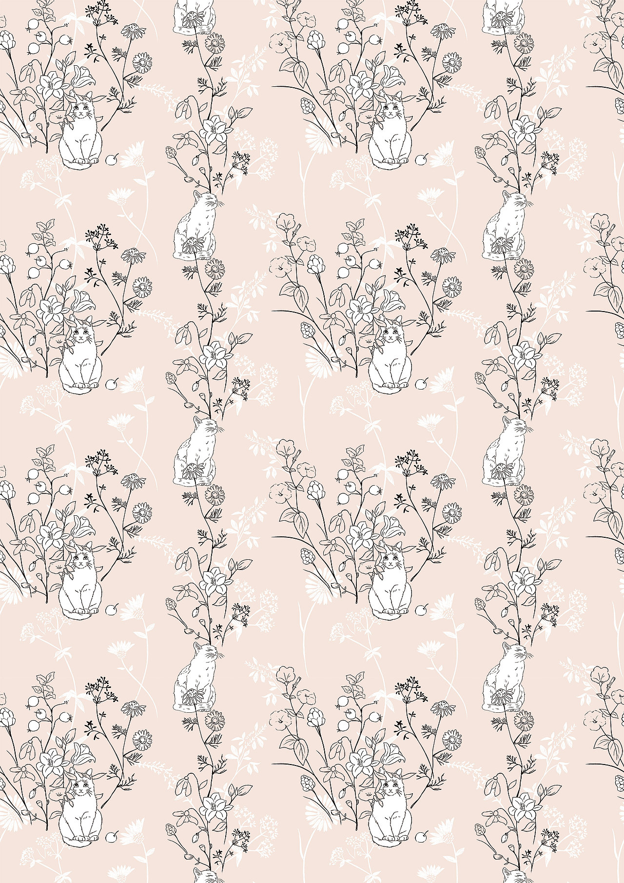 布料插画印花-写实水彩