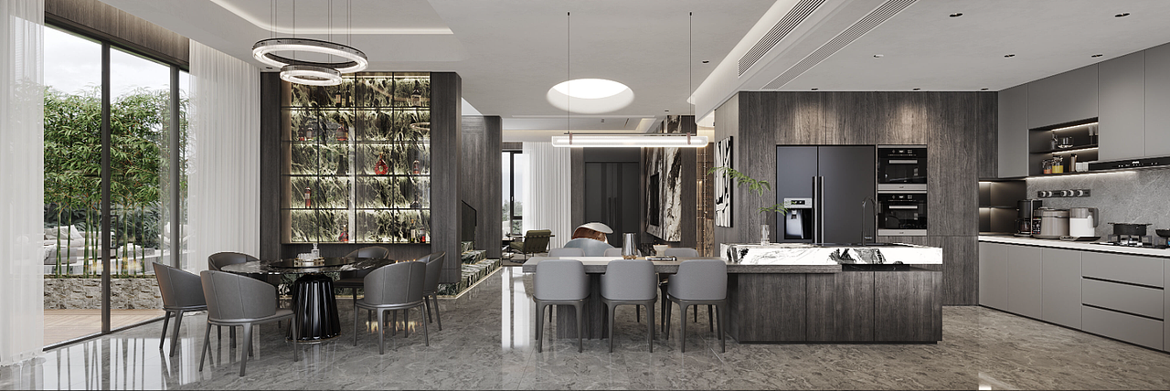 现代暗黑系别墅（图ZMzU5MTI3ODgw） - 建筑设计 - 站酷设计师是丽丽啊wink原创素材 - 站酷ZCOOL