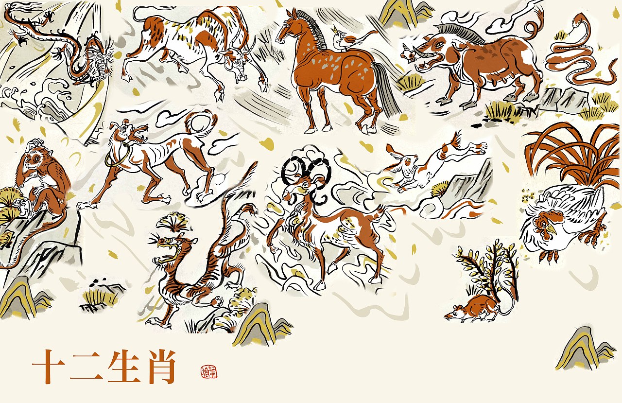 十二生肖形象|江中浪