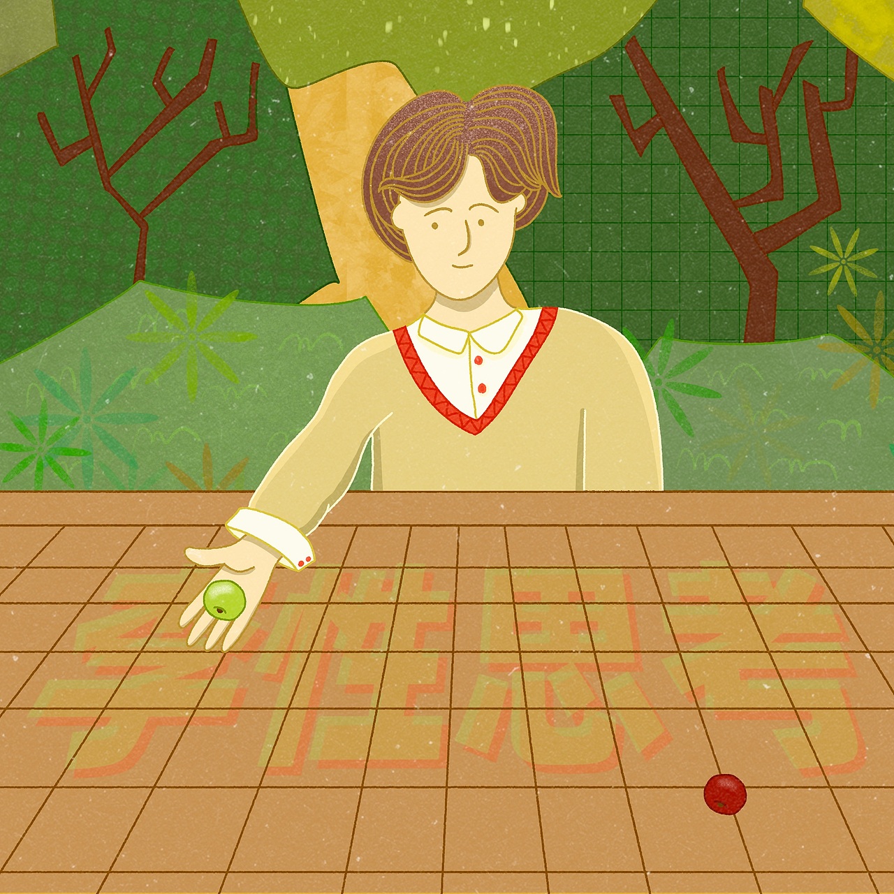 36种水果的祝福——手绘插画