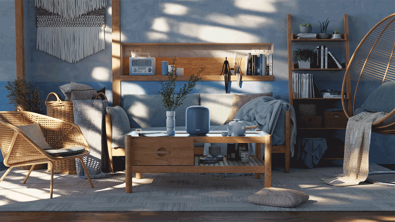 Home Pod 蓝牙音箱产品动画