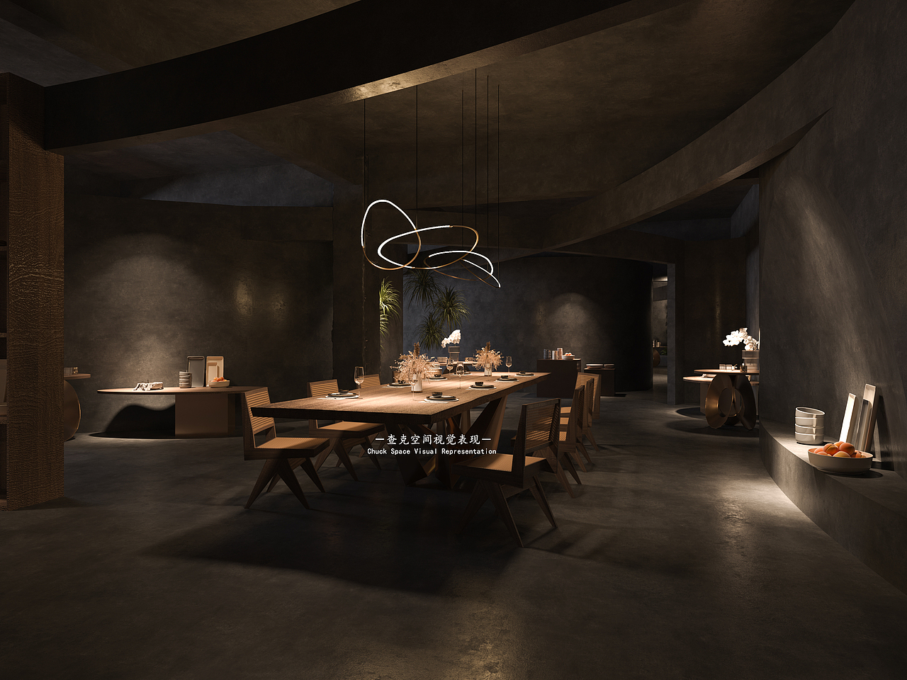 暗黑系异形陶瓷展厅