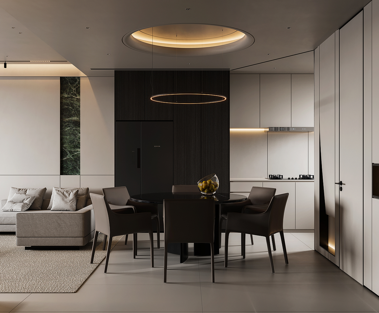 现代挑空别墅-未来效果图