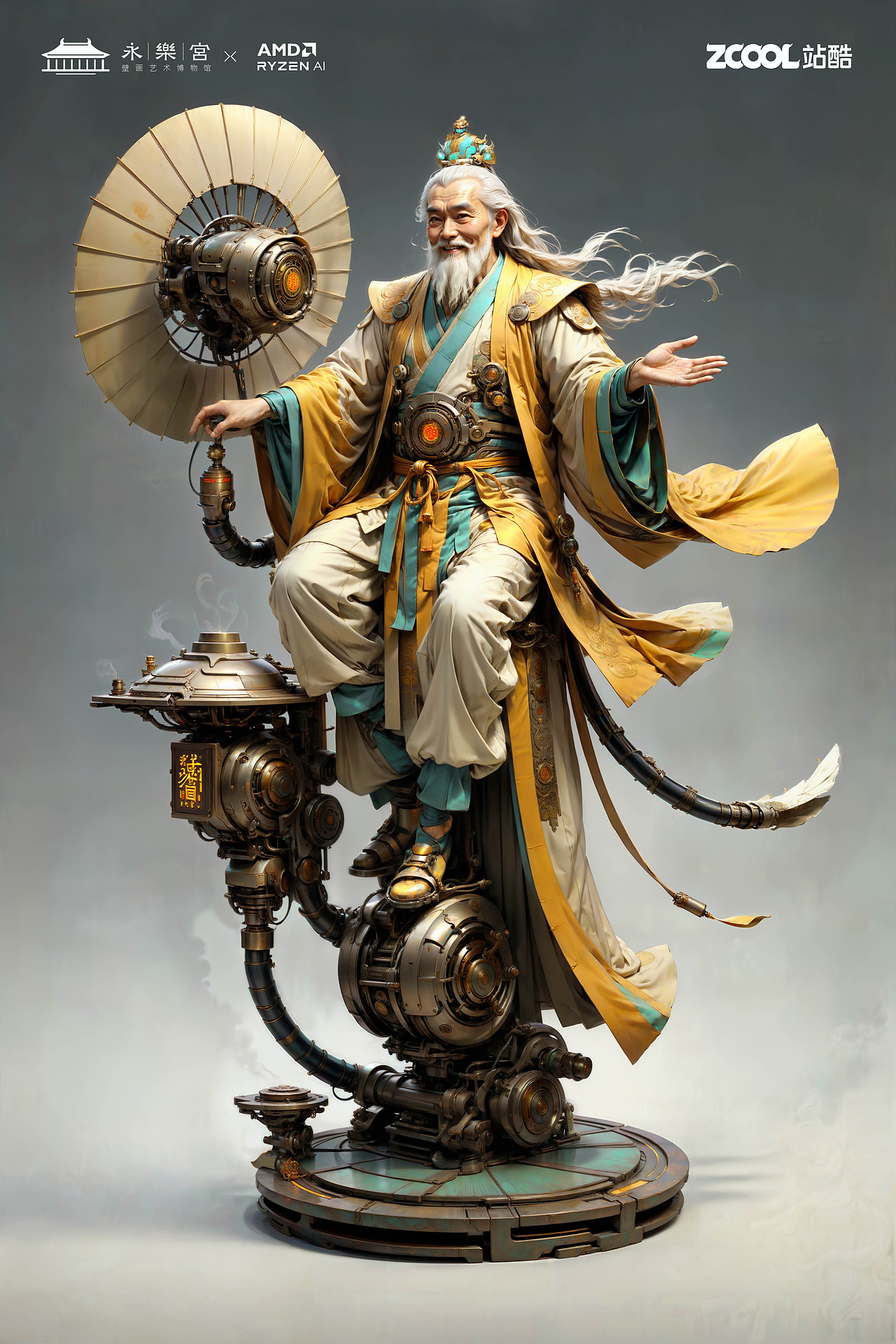 朝元群仙 赛博集结（图ZMzU4NjcyMzgw） - AI作品 - 站酷设计师鲨鱼丹原创素材 - 站酷ZCOOL