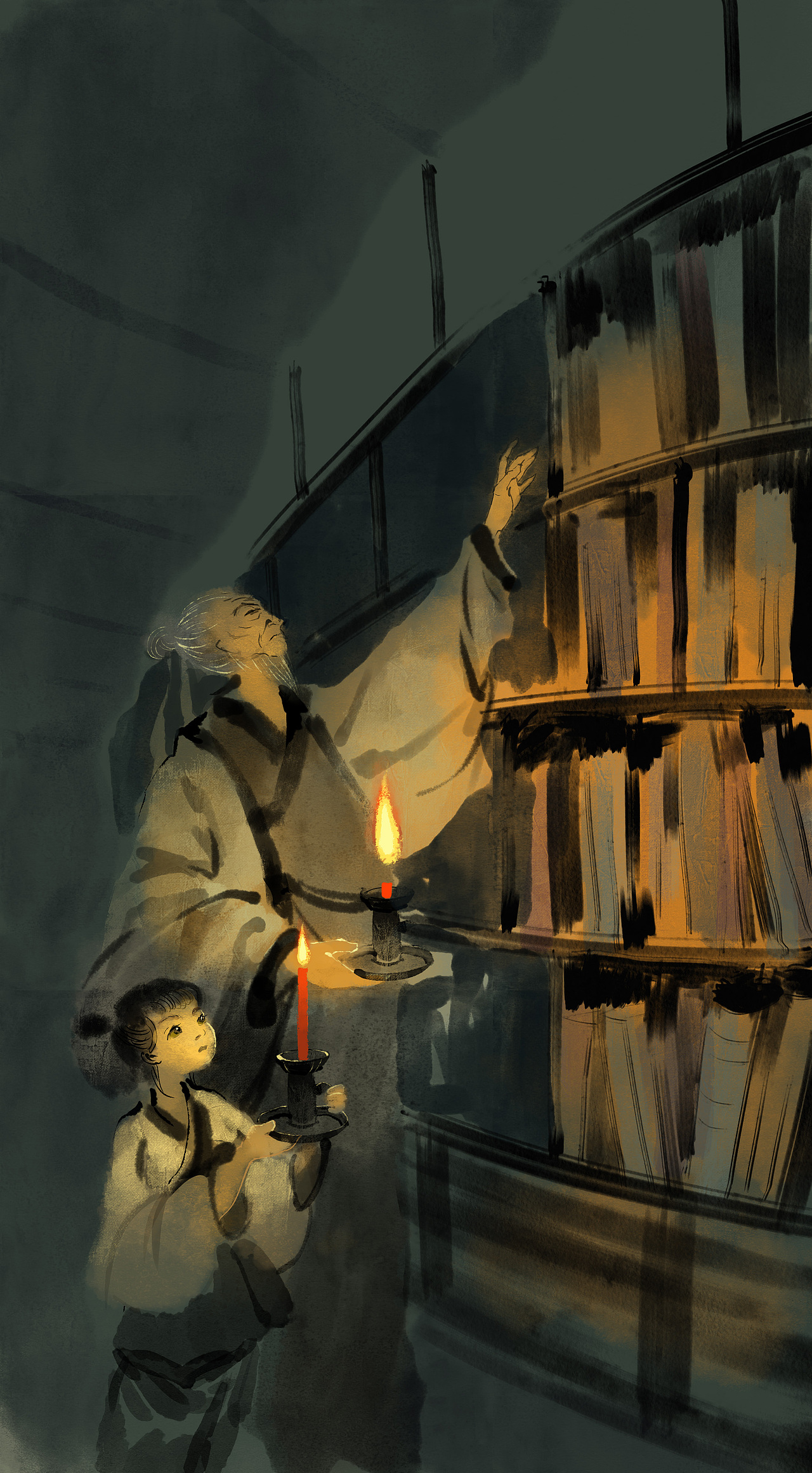 检书烧烛短（图ZMzU5ODA2NDQw） - 创作习作 - 站酷设计师江远棹原创素材 - 站酷ZCOOL