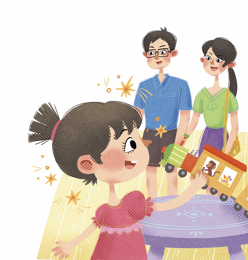 插画|儿童认读教学书籍配图