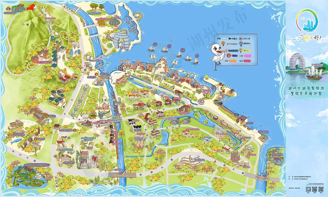 景点介绍线路设计游乐园全景图导览图设计与制作