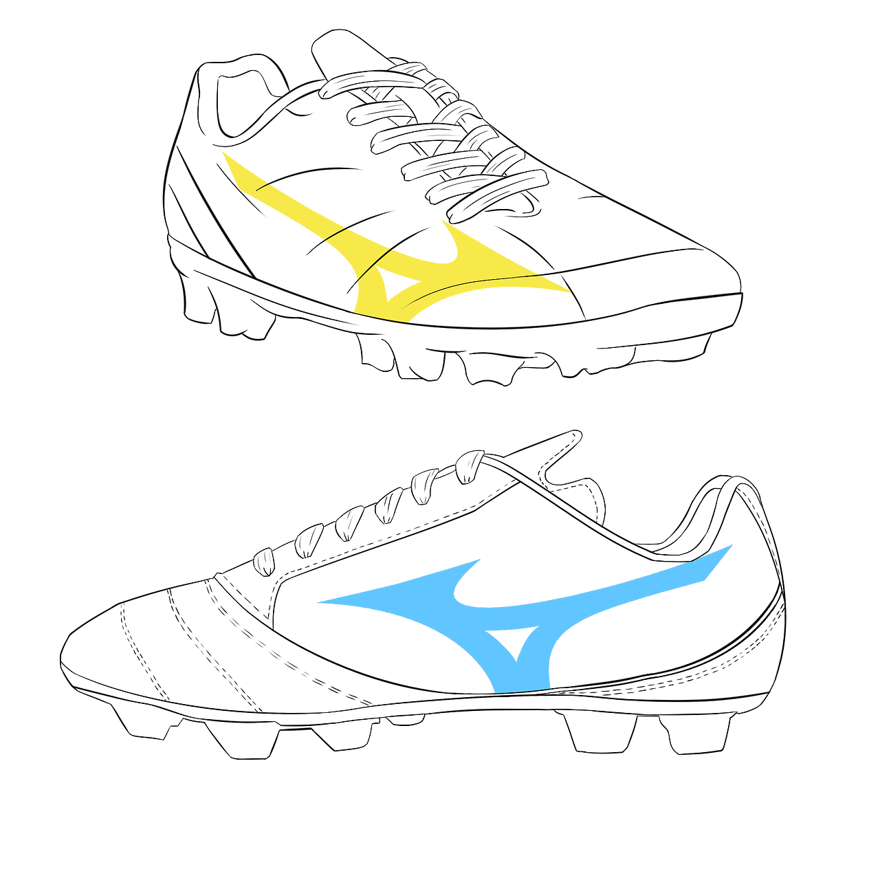 Mizuno soccer（美津浓）【半线稿】（图ZMzM1MzE1MzQw） - 创作习作 - 站酷设计师ErDongyun1993原创素材 - 站酷ZCOOL