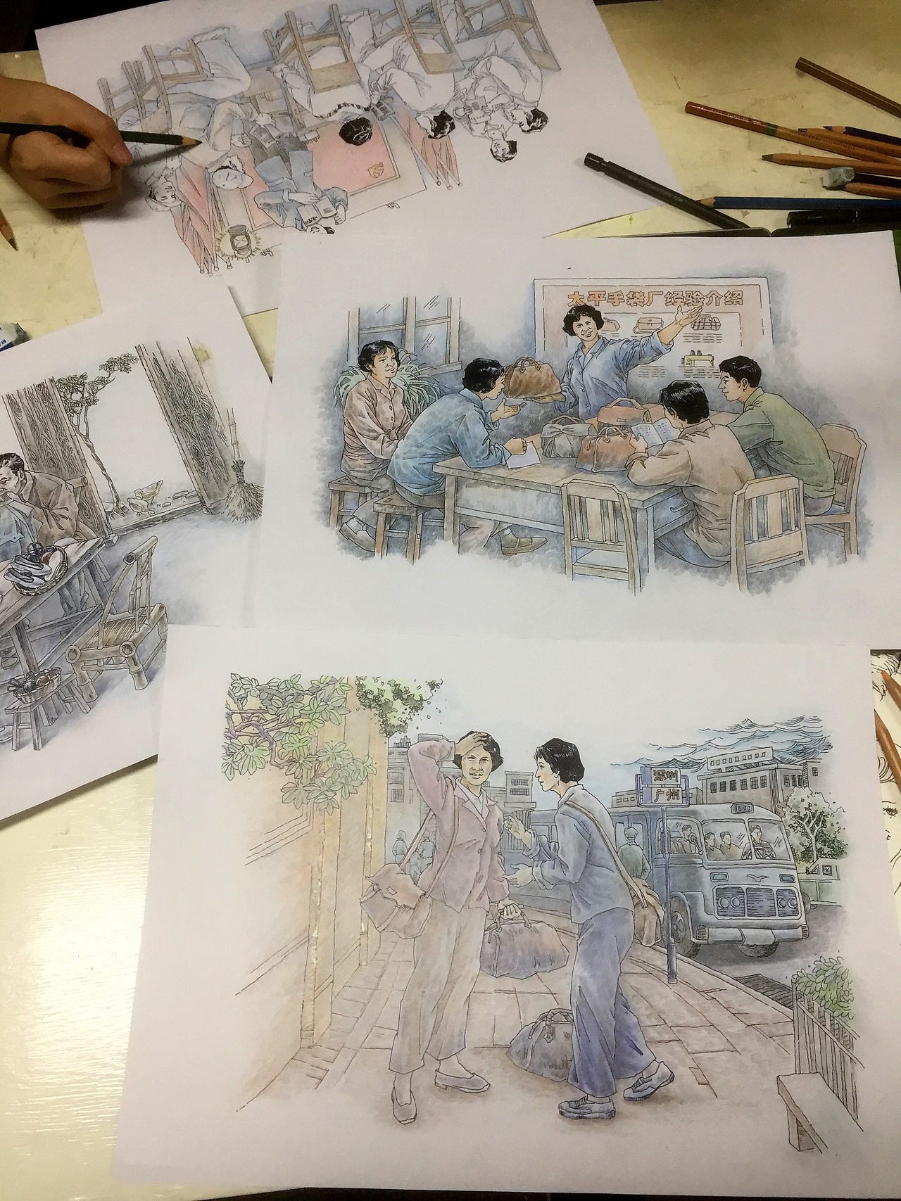 中国对外加工第一家--虎门太平手袋厂陈列馆艺术创作集(图ZMzM2MTc4NTUy) - 绘画 - 站酷设计师英葵有维设计原创素材 - 站酷ZCOOL