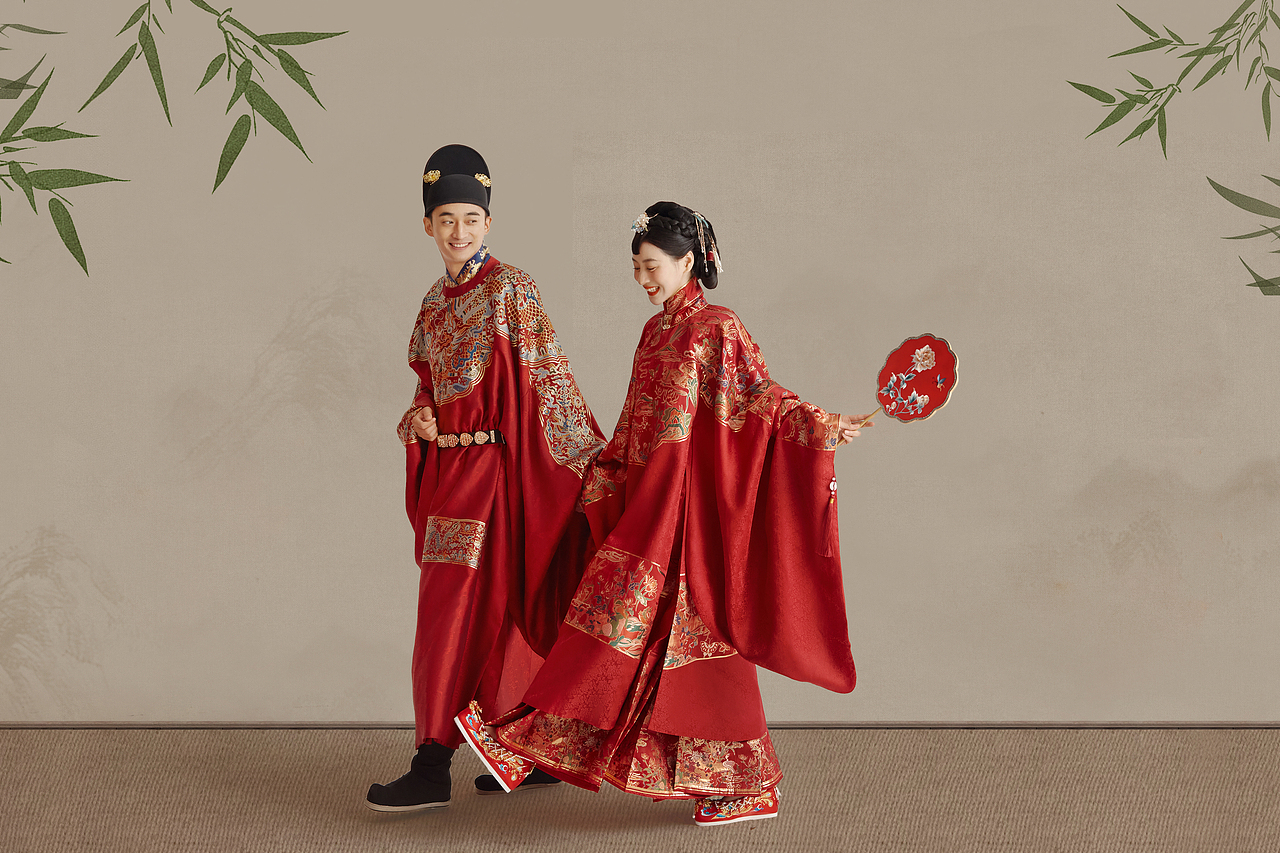 95后的偏爱，长辈也超喜爱的室内汉服婚纱照（图ZMzIxMDAyMzEy） - 婚礼摄影 - 站酷设计师遇见YUJIAN原创素材 - 站酷ZCOOL