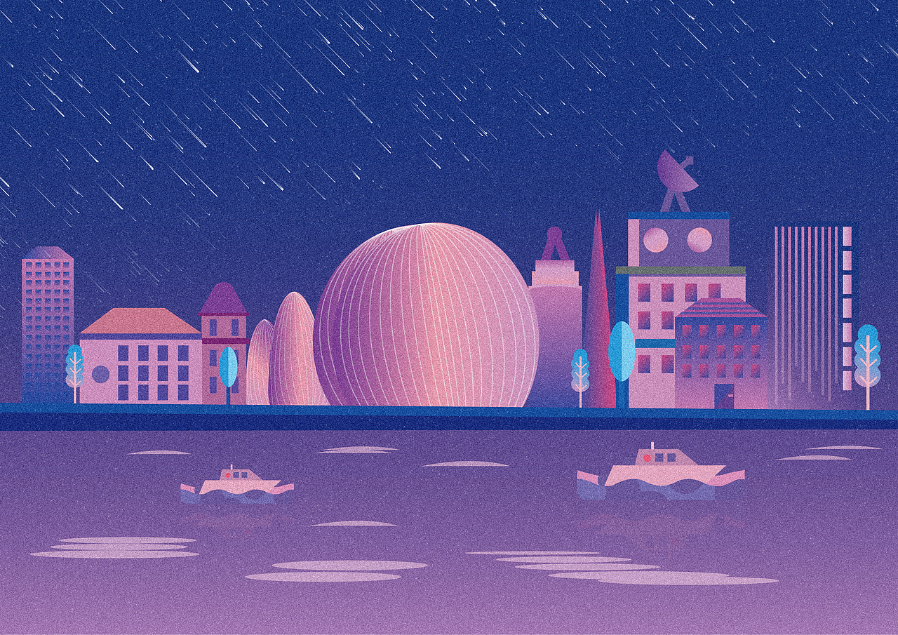 珠海日月贝插画设计（图ZMzQxNTg5NjAw） - 艺术插画 - 站酷设计师Blanktao原创素材 - 站酷ZCOOL