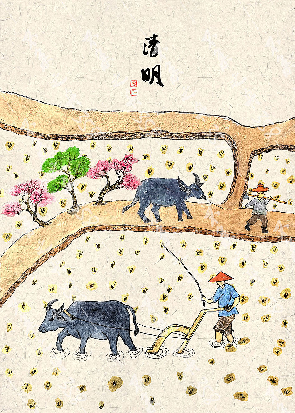 二十四节气--春季篇（图ZMjk5ODUyOTI0） - 商业插画 - 站酷设计师夜不白358原创素材 - 站酷ZCOOL