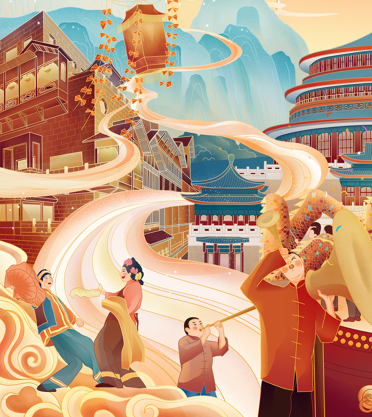 重庆文化（图ZMzM5NDk2ODU2） - 商业插画 - 站酷设计师起个啥名字好呐原创素材 - 站酷ZCOOL