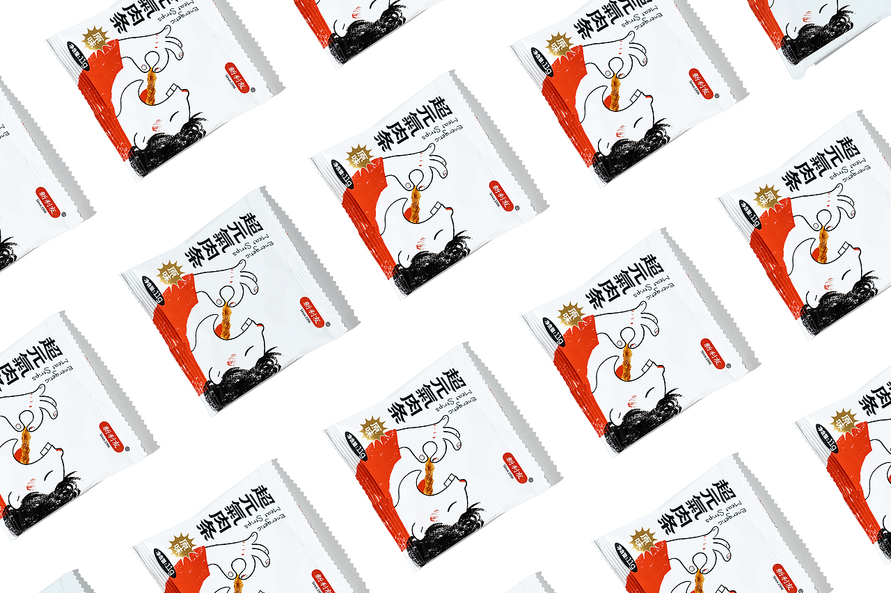 Energetic Meat Strips | 超元?dú)馊鈼l（圖ZMzA4MjA3MjEy） - 包裝 - 站酷設(shè)計(jì)師馬臉熊原創(chuàng)素材 - 站酷ZCOOL