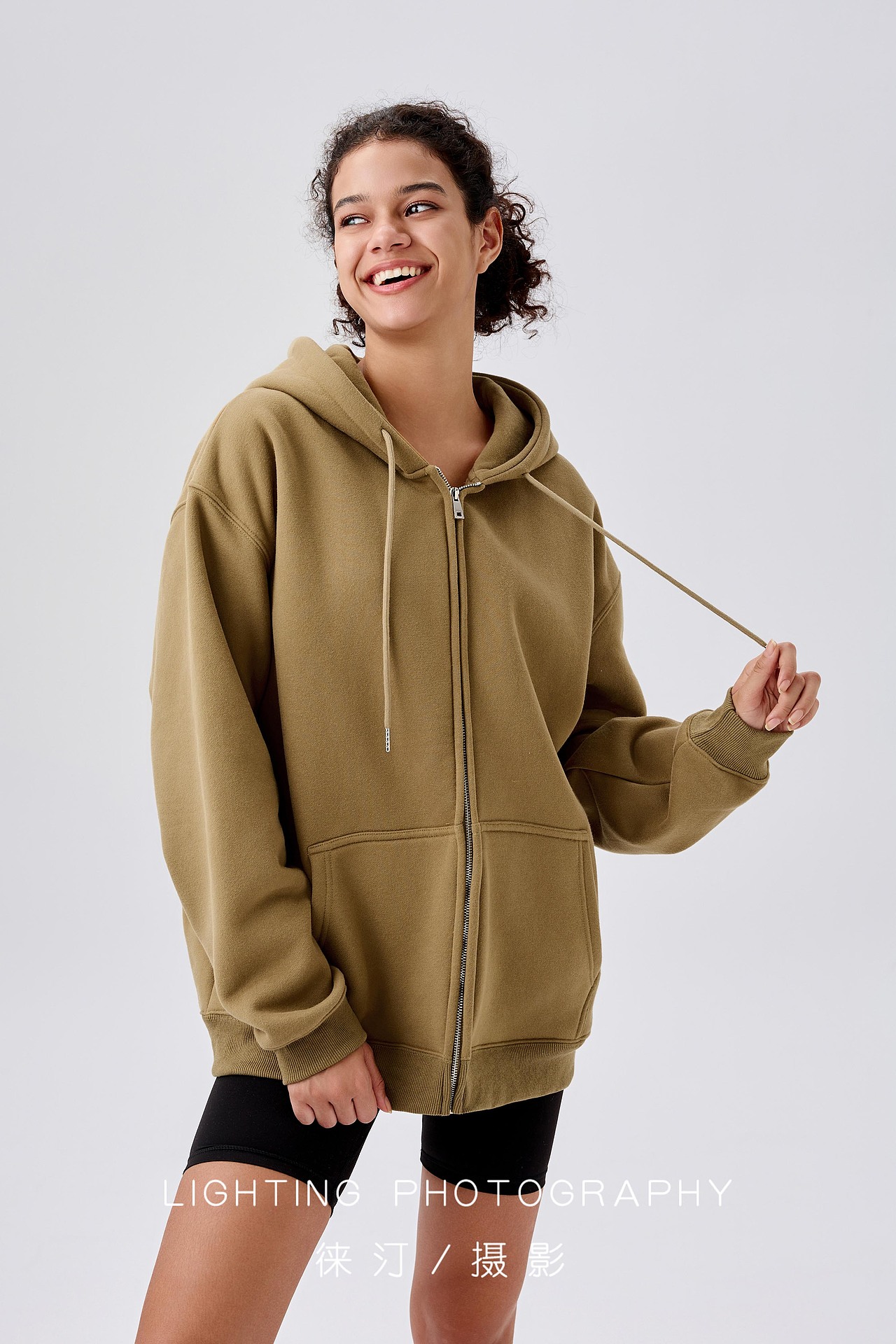 卫衣模特图,潮牌女装摄影,外贸服装摄影