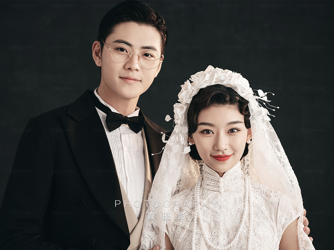 婆婆指定要拍的复古婚纱照,也太太太好看了叭~