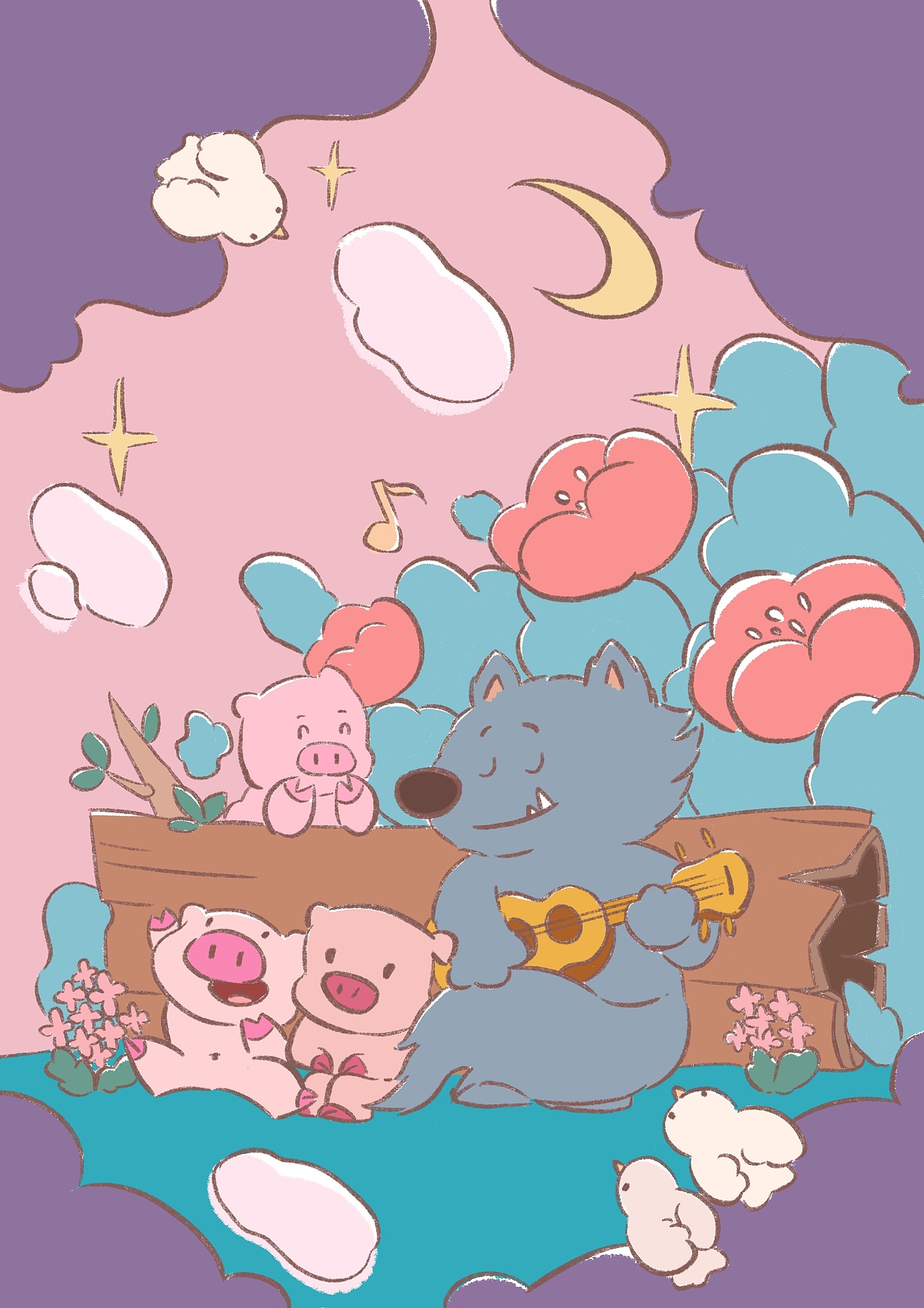 童话王国|鱼雨桐商业插画(含过程)