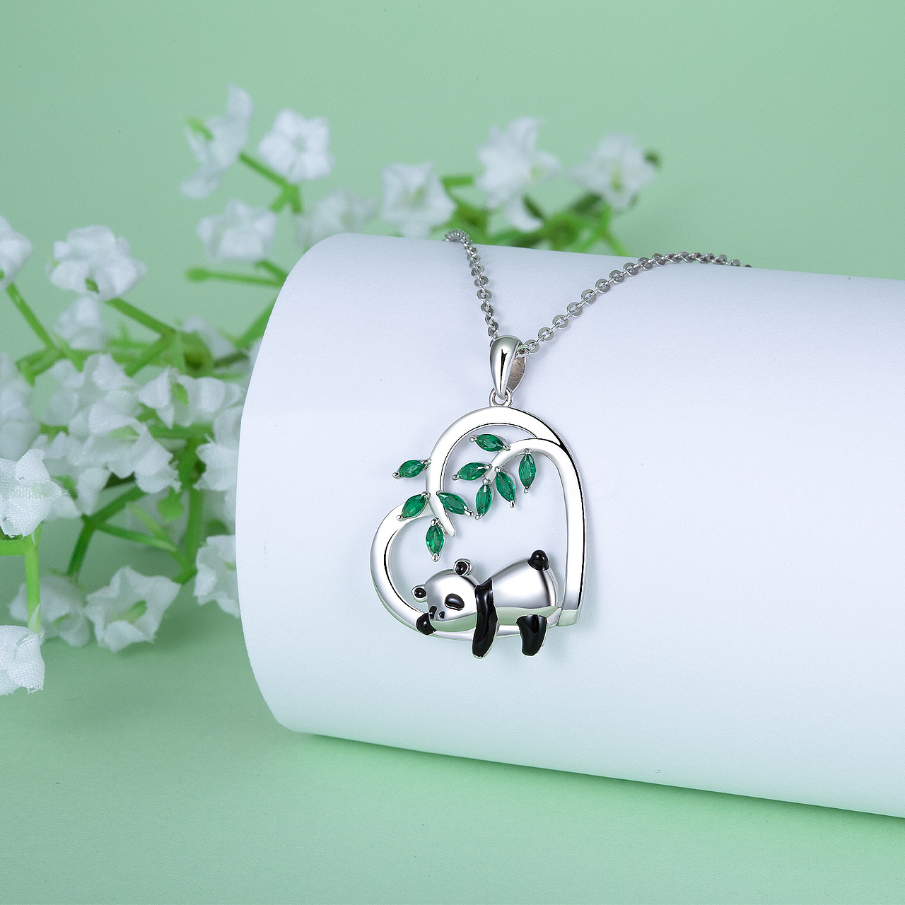 熊猫项链主图和A+