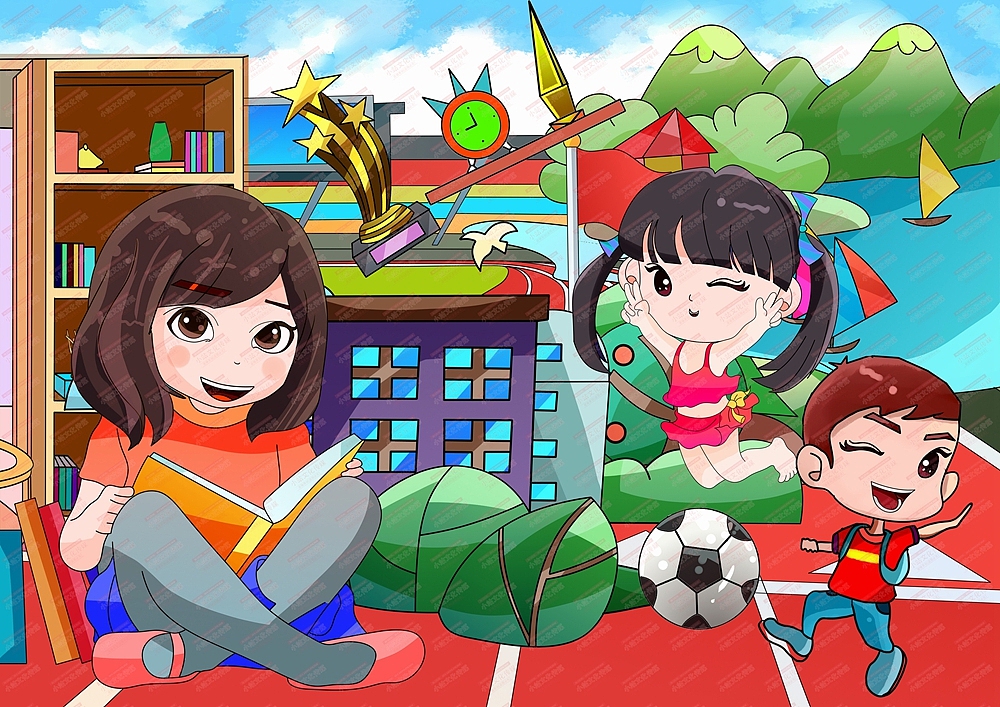 中小学生电脑绘画作品创作制作