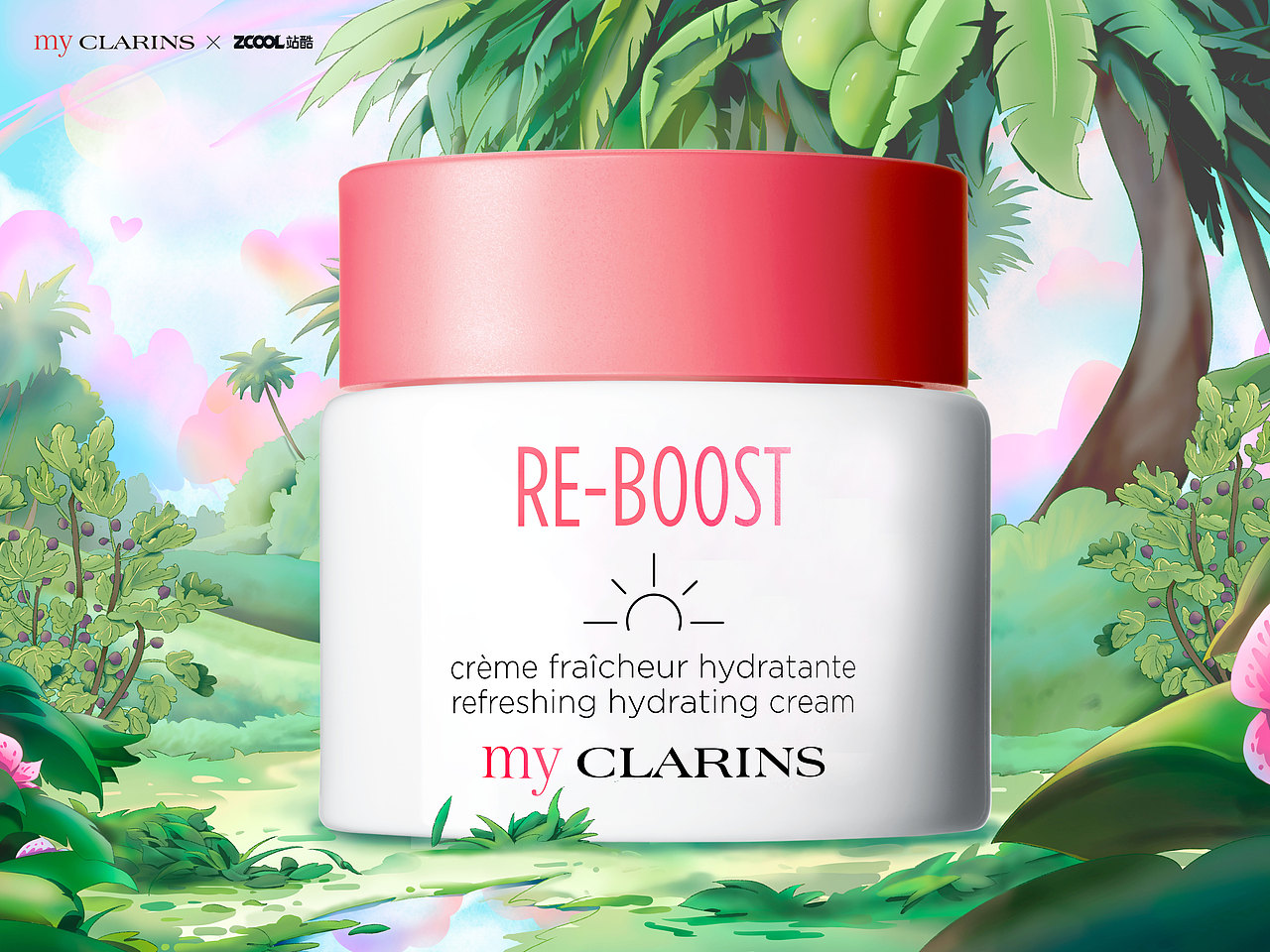 my CLARINS 好食肌长绽放|森林奇遇之美肌植愈记(图ZMzQ2NTI1Mjg0) - 海报 - 站酷设计师设计师徐小望原创素材 - 站酷ZCOOL