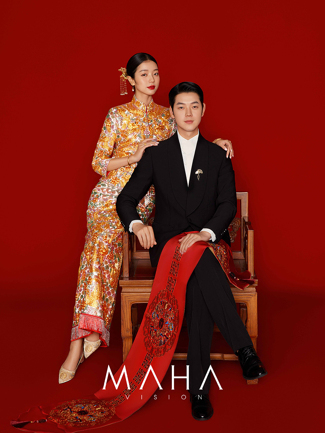 MAHA丨新中式喜嫁婚纱（图ZMzYwOTMxMjA4） - 婚礼摄影 - 站酷设计师MAHA贾潇原创素材 - 站酷ZCOOL
