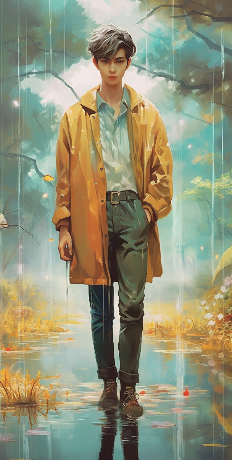 男生女生插画